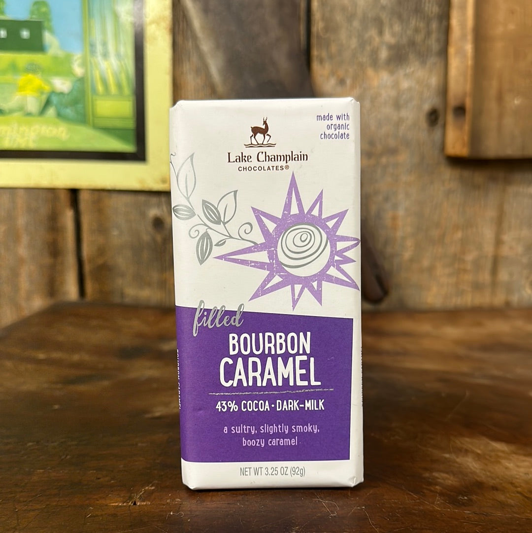 Lake Champlaing Caramel Filled Milk Chocolate Bar 3.25 oz.