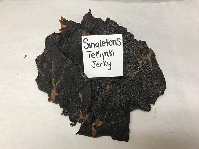 1/4 Pound of Singleton's Teriyaki Jerky